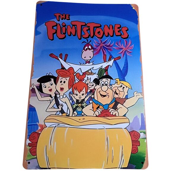 The Flintstones Tin Wall Art, 12 x 8" - Picture 1 of 2